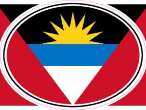 ANT Antigua and Barbuda — Helmet flag design