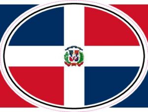 DOM Dominican Republic — Helmet flag design