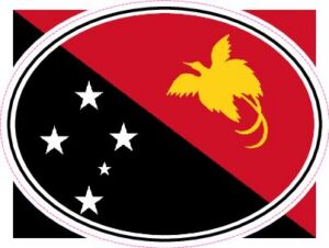 PNG Papua New Guinea — Helmet flag design