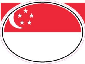 SGP Singapore — Helmet flag design
